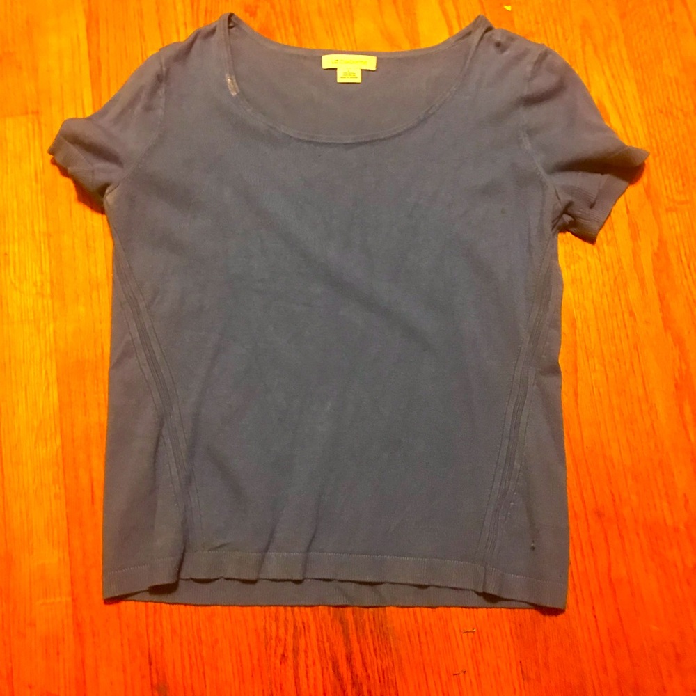 Blue tee